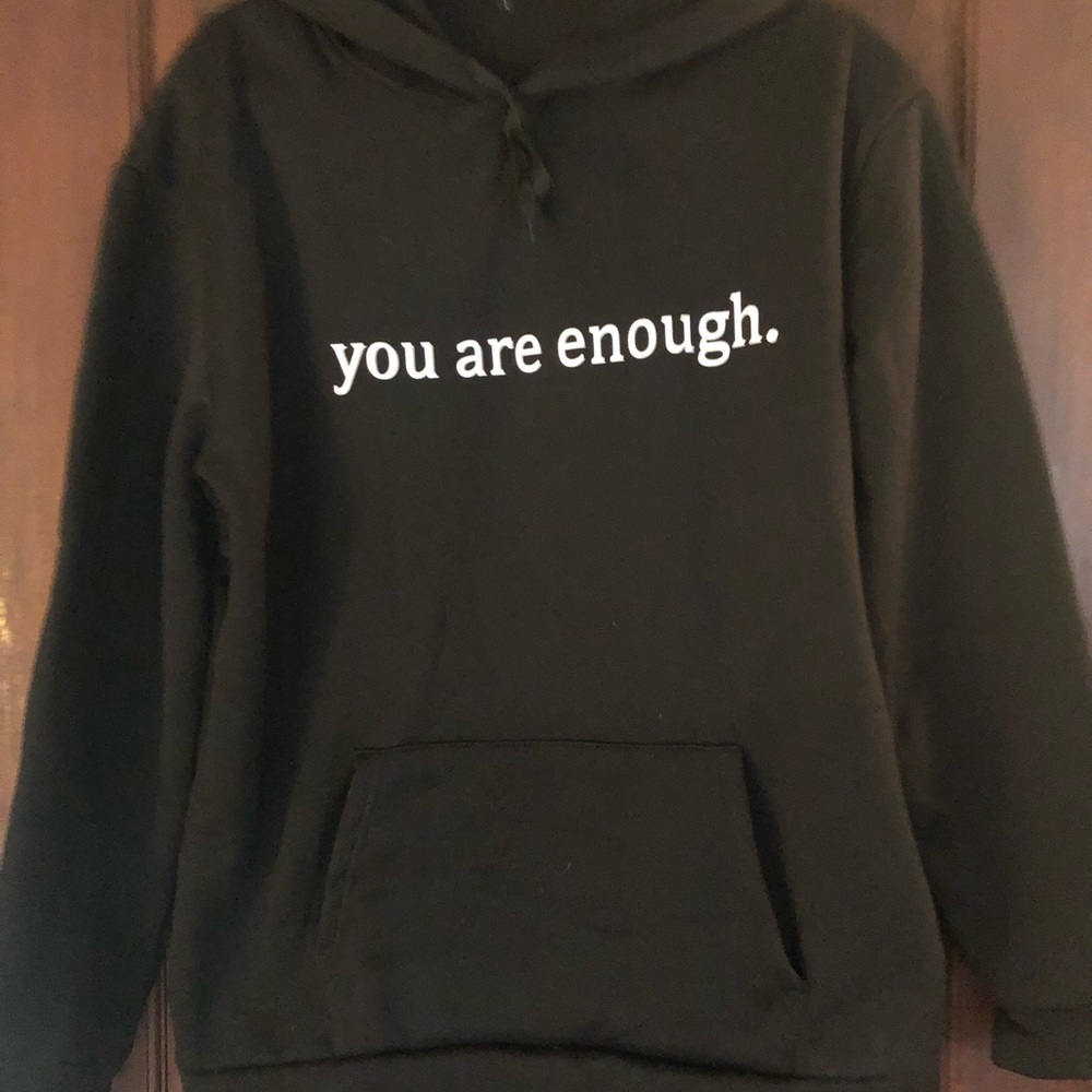 NWOT Large Unisex Positive affirmation hoodie